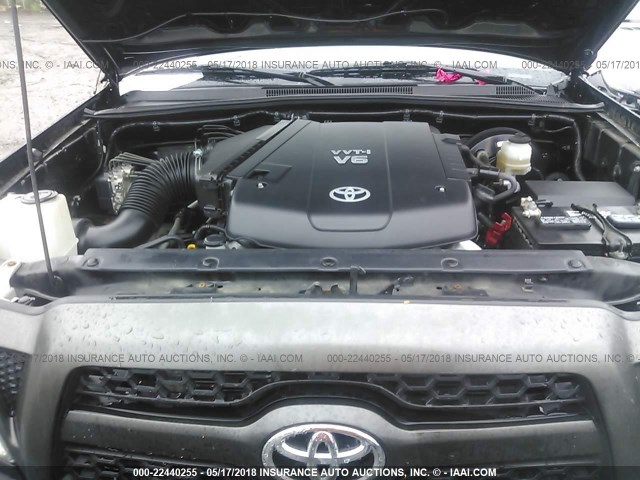 3TMLU4EN8BM074019 - 2011 TOYOTA TACOMA DOUBLE CAB შავი ფოტო 10
