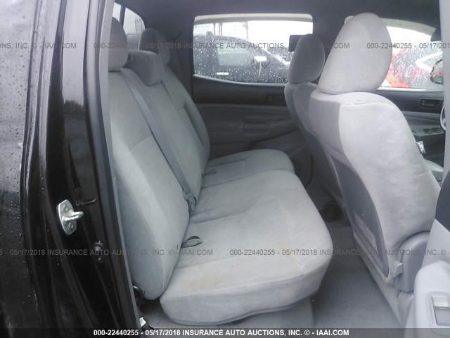 3TMLU4EN8BM074019 - 2011 TOYOTA TACOMA DOUBLE CAB შავი ფოტო 8