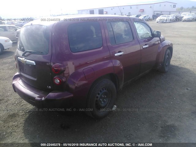 3GNDA13DX6S574407 - 2006 CHEVROLET HHR LS წითელი ფოტო 4