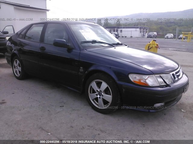 YS3DF58K622019932 - 2002 SAAB 9-3 SE BLUE photo 1