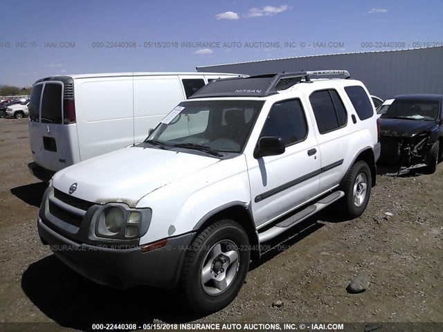 5N1ED28TX3C661800 - 2003 NISSAN XTERRA XE/SE WHITE photo 2