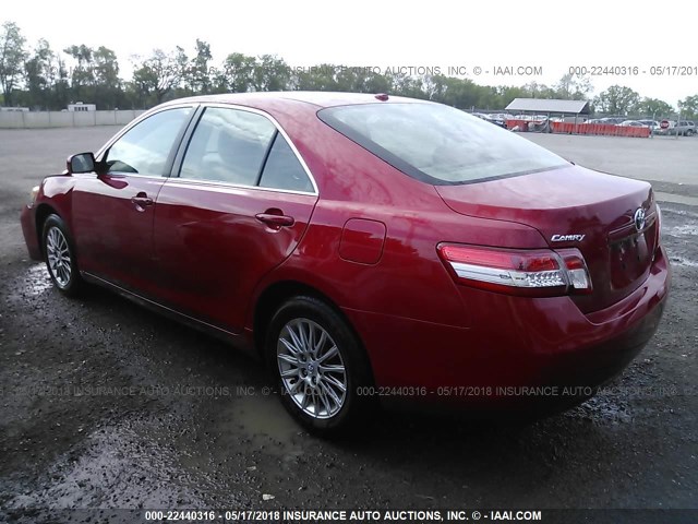 4T1BF3EK0BU675891 - 2011 TOYOTA CAMRY SE/LE/XLE 红色 照片 3