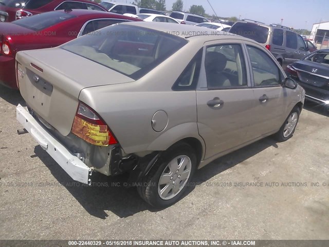1FAFP34N37W234112 - 2007 FORD FOCUS ZX4/S/SE/SES 金色 照片 4