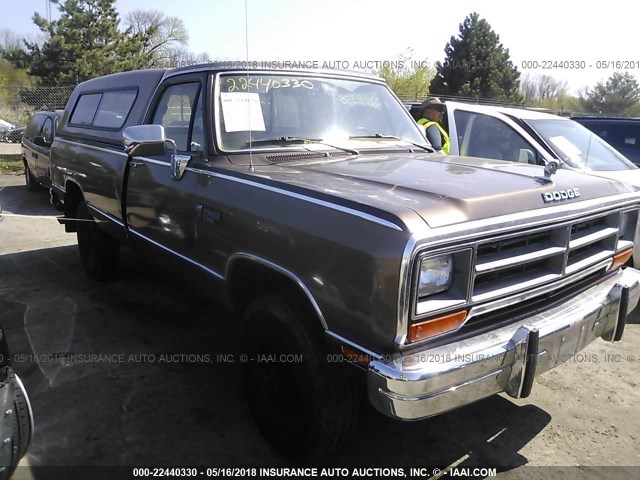 1B7KM268XKS059800 - 1989 DODGE W-SERIES W200/W250 BROWN photo 1