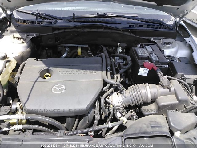 1YVHZ8BH7A5M12845 - 2010 MAZDA 6 I Srebrny zdjęcie 10