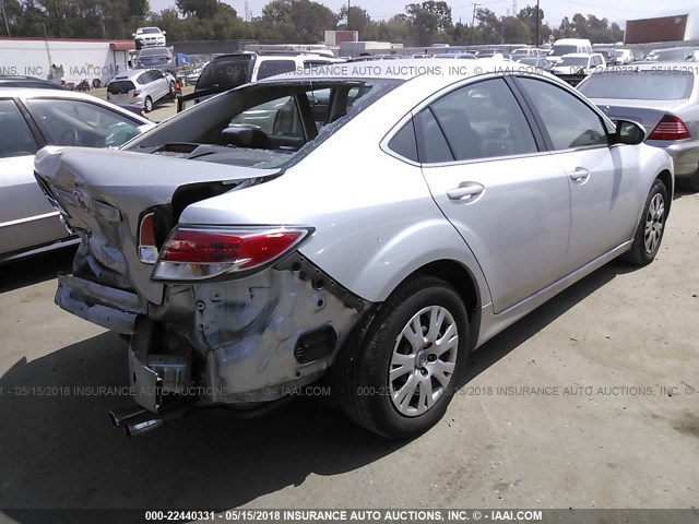 1YVHZ8BH7A5M12845 - 2010 MAZDA 6 I Srebrny zdjęcie 4
