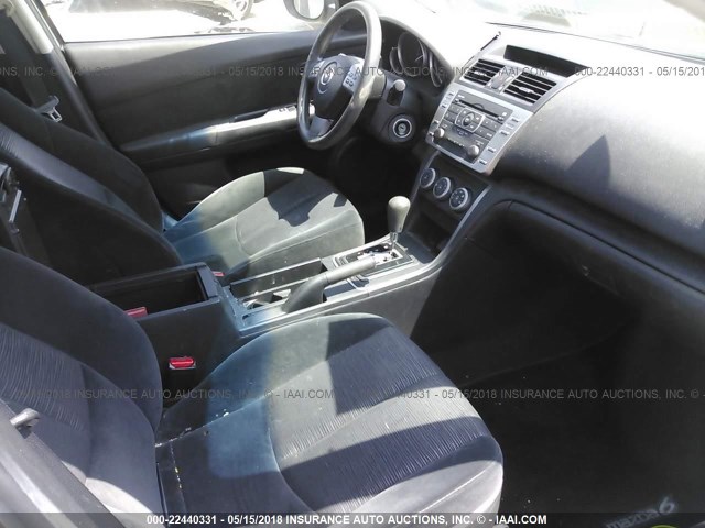 1YVHZ8BH7A5M12845 - 2010 MAZDA 6 I Srebrny zdjęcie 5