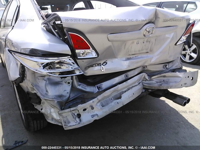 1YVHZ8BH7A5M12845 - 2010 MAZDA 6 I Srebrny zdjęcie 6