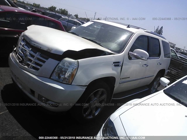 1GYFK63857R141350 - 2007 CADILLAC ESCALADE LUXURY თეთრი ფოტო 2