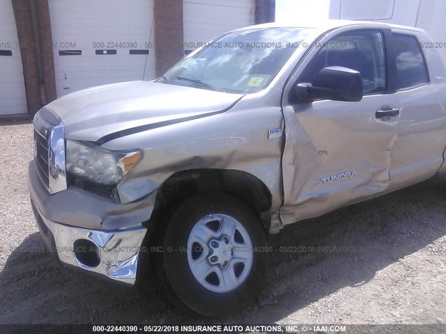 5TBBT54138S458326 - 2008 TOYOTA TUNDRA DOUBLE CAB/DOUBLE CAB SR5 GOLD photo 6