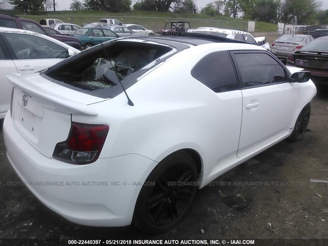 JTKJF5C79C3043501 - 2012 TOYOTA SCION TC WHITE photo 4