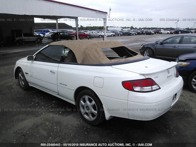 2T1FF28P51C443726 - 2001 TOYOTA CAMRY SOLARA SE/SLE 白色 照片 3