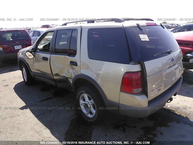 1FMZU73K23UB21378 - 2003 FORD EXPLORER XLT/XLT SPORT/NBX GOLD photo 3