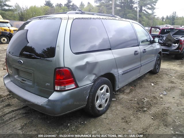 2FMZA51624BA49303 - 2004 FORD FREESTAR SE GRAY photo 4