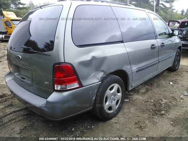 2FMZA51624BA49303 - 2004 FORD FREESTAR SE GRAY photo 6