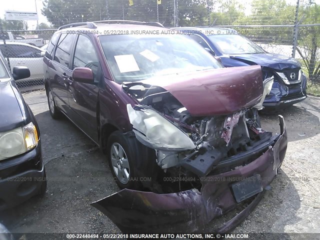 5TDZK22C27S088450 - 2007 TOYOTA SIENNA XLE/XLE LIMITED BURGUNDY photo 1