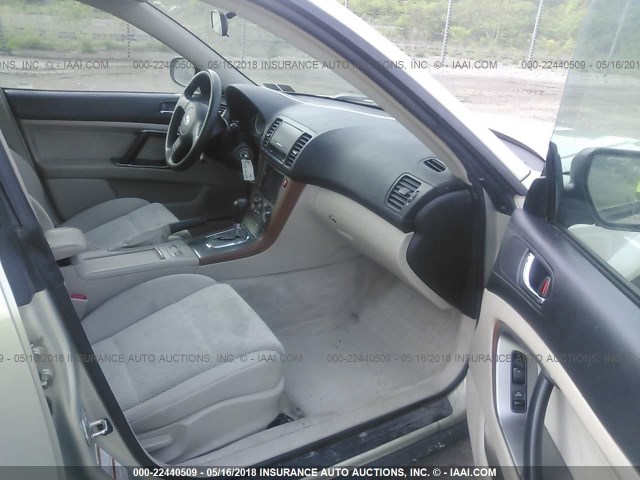 4S4BP61C367359337 - 2006 SUBARU LEGACY OUTBACK 2.5I TAN photo 5