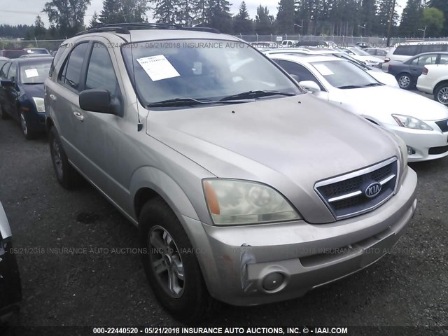 KNDJC733545261661 - 2004 KIA SORENTO EX/LX TAN photo 1