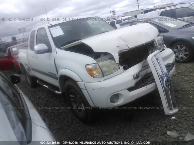 5TBRT34105S464096 - 2005 TOYOTA TUNDRA ACCESS CAB SR5 WHITE photo 1