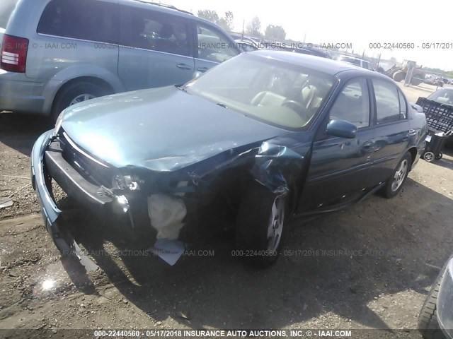 1G1NE52J53M529749 - 2003 CHEVROLET MALIBU LS 青色 照片 2