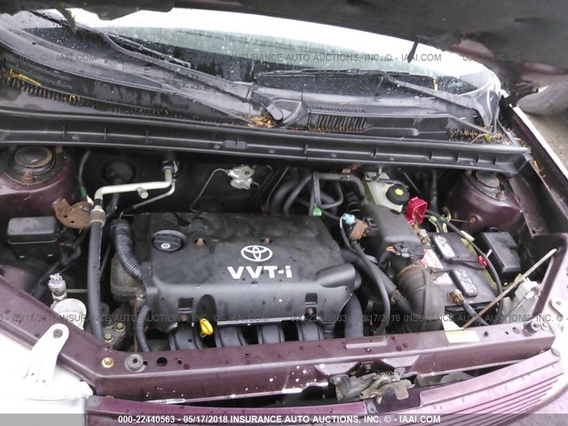JTLKT334550179552 - 2005 TOYOTA SCION XB მუქწითელი ფოტო 10