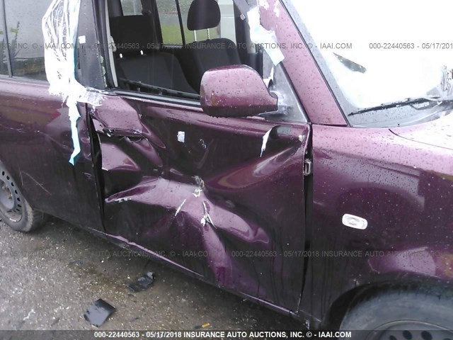 JTLKT334550179552 - 2005 TOYOTA SCION XB მუქწითელი ფოტო 6