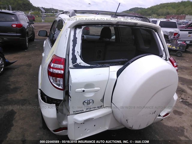 JTMBF31V695005819 - 2009 TOYOTA RAV4 LIMITED WHITE photo 6