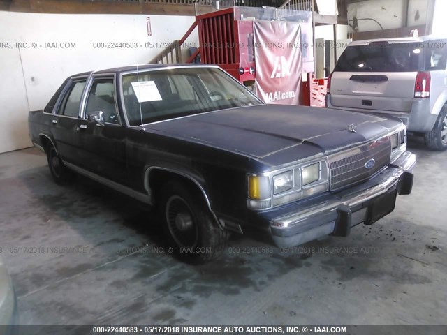 2FACP74F7MX123632 - 1991 FORD CROWN VICTORIA LX BLUE photo 1