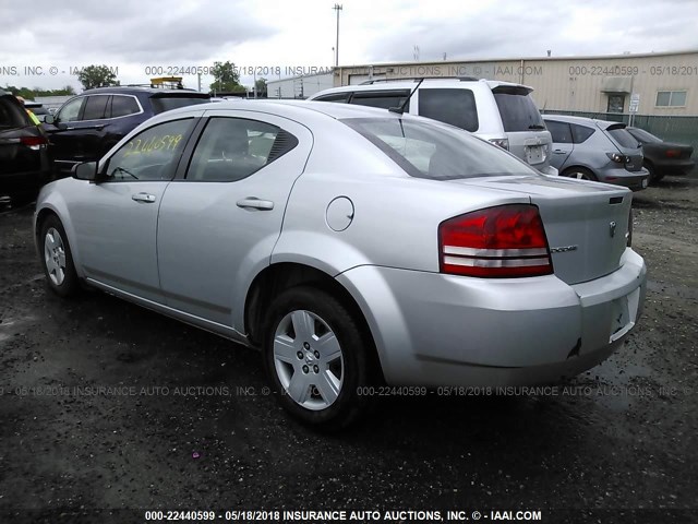 1B3CC4FB5AN199010 - 2010 DODGE AVENGER SXT SILVER photo 3