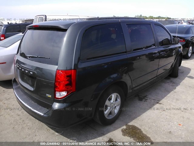 2C4RDGCG8CR319377 - 2012 DODGE GRAND CARAVAN SXT GRAY photo 4