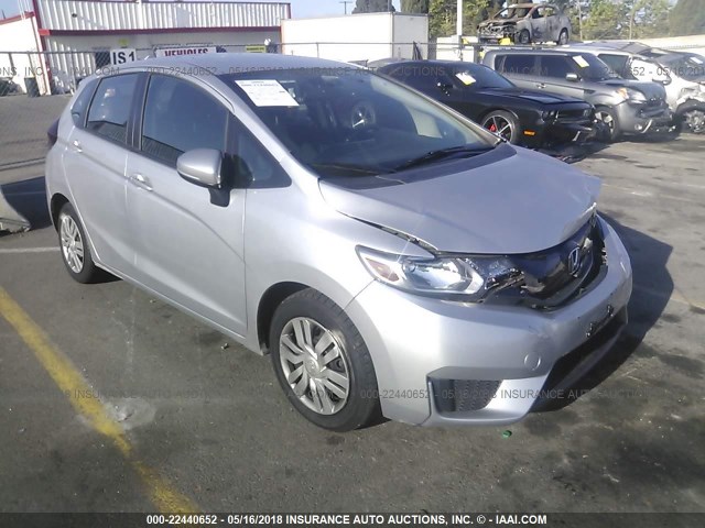 3HGGK5H57FM728685 - 2015 HONDA FIT LX SILVER photo 1