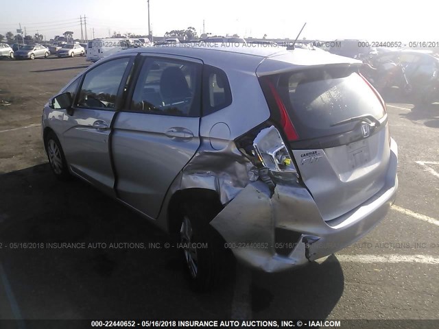 3HGGK5H57FM728685 - 2015 HONDA FIT LX SILVER photo 3