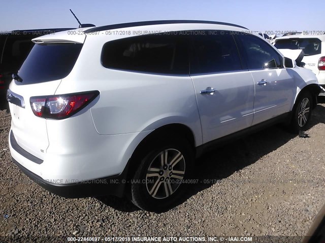 1GNKRGKD3HJ349447 - 2017 CHEVROLET TRAVERSE LT WHITE photo 4