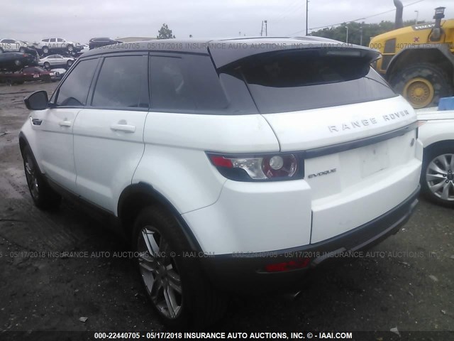 SALVP2BG6FH070127 - 2015 LAND ROVER RANGE ROVER EVOQU PURE PLUS WHITE photo 3