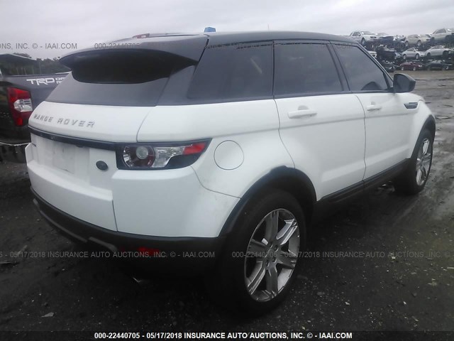 SALVP2BG6FH070127 - 2015 LAND ROVER RANGE ROVER EVOQU PURE PLUS WHITE photo 4