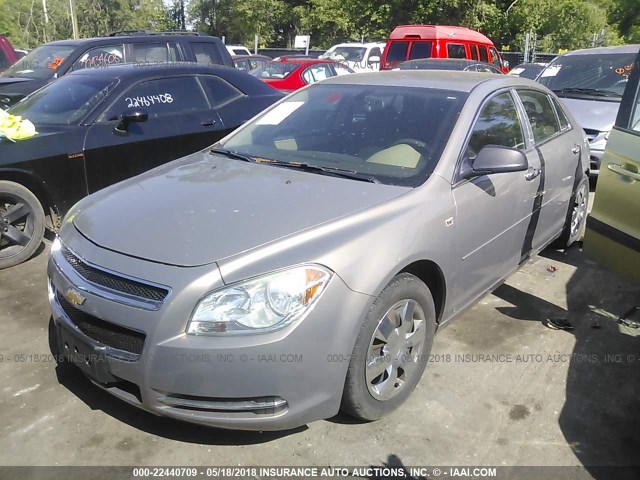 1G1ZG57B18F179755 - 2008 CHEVROLET MALIBU LS TAN photo 2