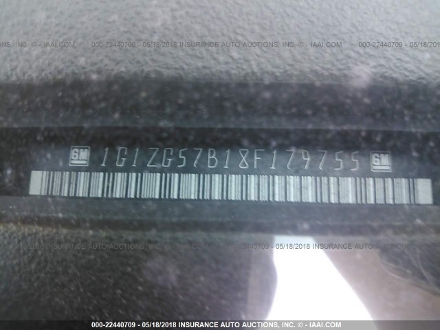 1G1ZG57B18F179755 - 2008 CHEVROLET MALIBU LS TAN photo 9