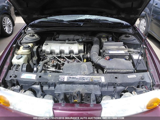 1G8ZF52812Z267999 - 2002 SATURN SL MAROON photo 10