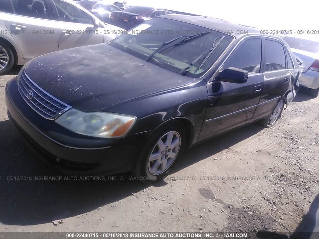 4T1BF28B24U345744 - 2004 TOYOTA AVALON XL/XLS BLACK photo 2