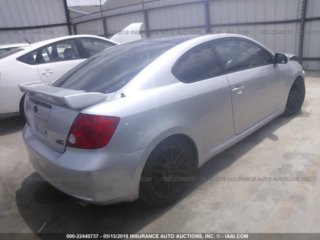 JTKDE177X70197001 - 2007 TOYOTA SCION TC 银色 照片 4