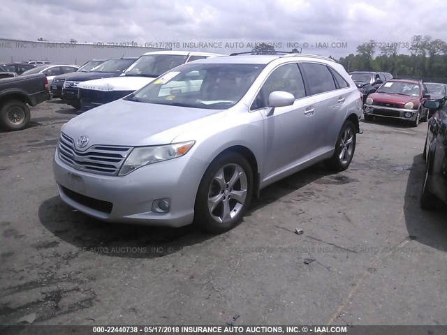 4T3ZK3BB6AU021613 - 2010 TOYOTA VENZA SILVER photo 2