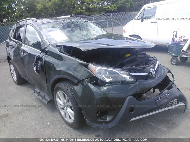 2T3DFREV9DW034674 - 2013 TOYOTA RAV4 LIMITED GREEN photo 1