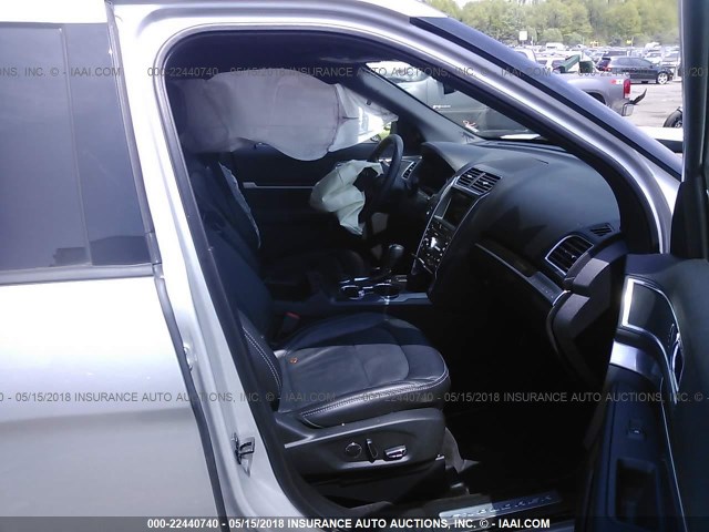 1FM5K8F86JGA43631 - 2018 FORD EXPLORER LIMITED 银色 照片 5