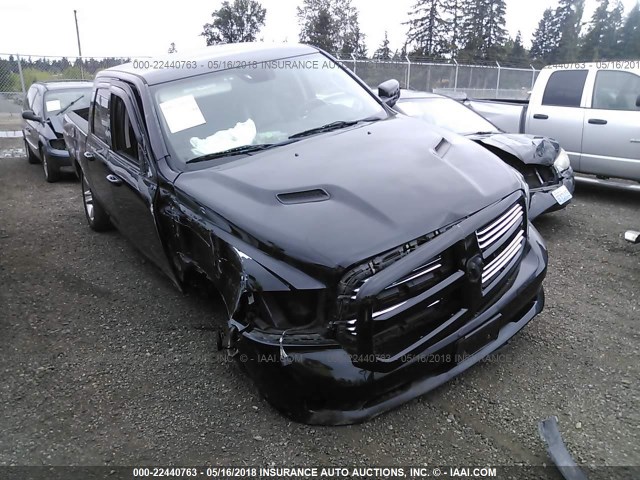 1C6RR7MT0DS564534 - 2013 RAM 1500 SPORT BLACK photo 1