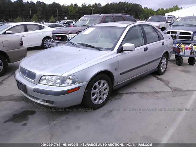 YV1VS29582F811534 - 2002 VOLVO S40 1.9T SILVER photo 2