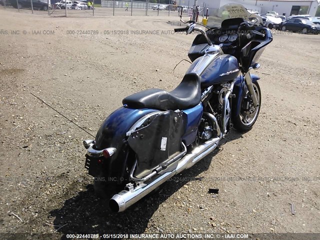 1HD1KHM16DB629822 - 2013 HARLEY-DAVIDSON FLTRX ROAD GLIDE CUSTOM BLUE photo 4