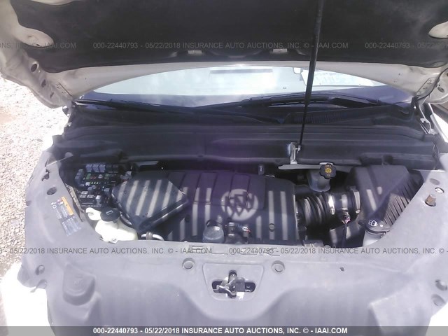 5GAKRBED3BJ417097 - 2011 BUICK ENCLAVE CXL თეთრი ფოტო 10