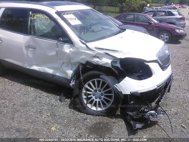 5GAKRBED3BJ417097 - 2011 BUICK ENCLAVE CXL თეთრი ფოტო 6