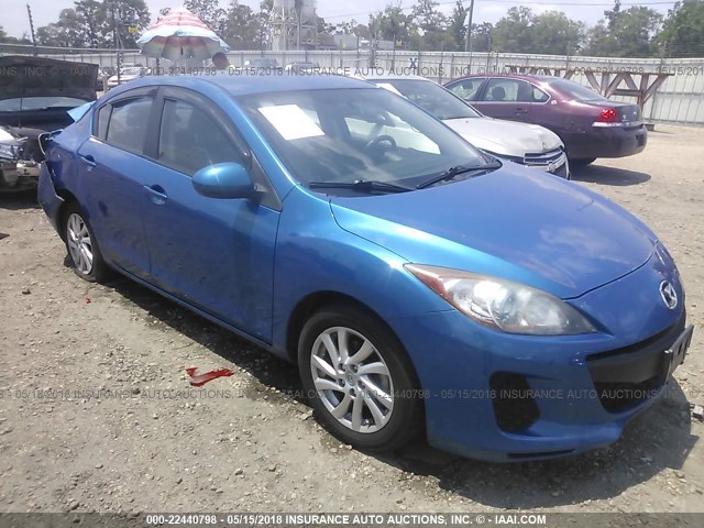 JM1BL1V77C1655251 - 2012 MAZDA 3 I BLUE photo 1