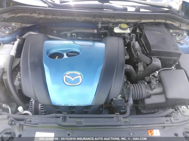 JM1BL1V77C1655251 - 2012 MAZDA 3 I BLUE photo 10